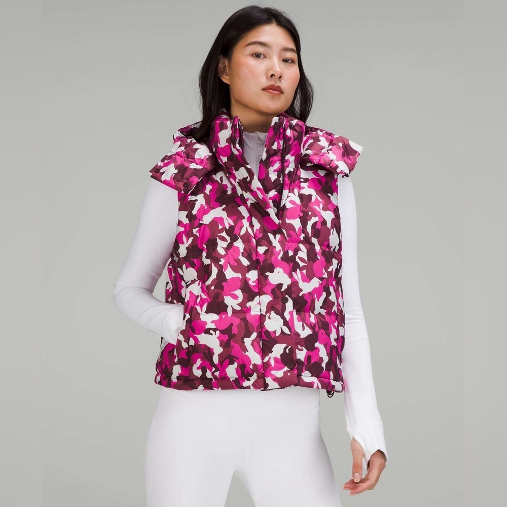 NWOT LUNAR NEW YEAR lululemon athletica Pink and White Patterned Vest